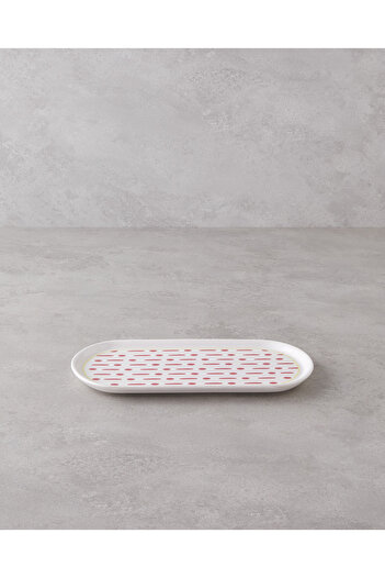 English Home Fusion Ceramic Boat Plate 27 cm Pink