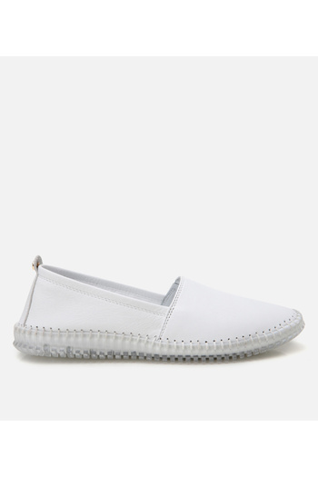 Hotiç Women's Leather White Ultra Flexible Sole Comfort Shoes