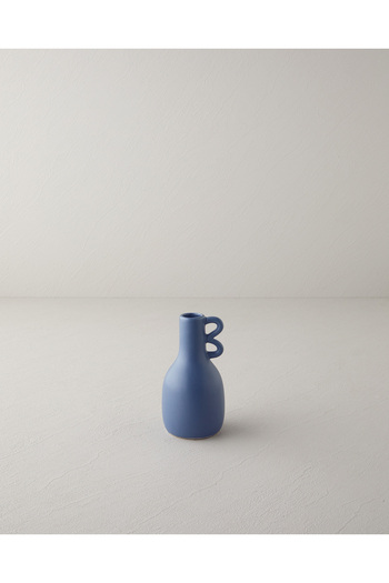 English Home Blue Grena Vase - 9X9X17 cm