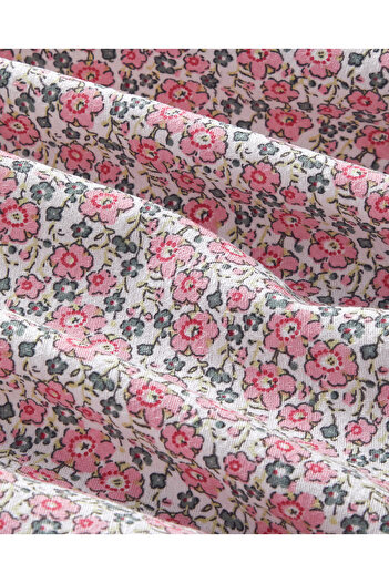 English Home Bright Floral Ecosoft Çift Kişilik Pike 200x220 cm Pembe