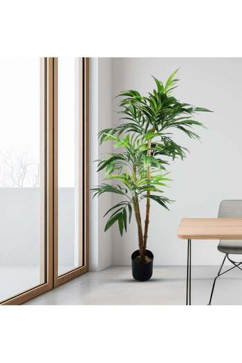 AGD Artificial Olive Tree, 120cm, Realistic Decorative Green Plant