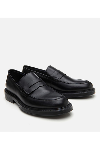 Hotiç Men's Leather Black Ultra Light Sole Classic Loafer