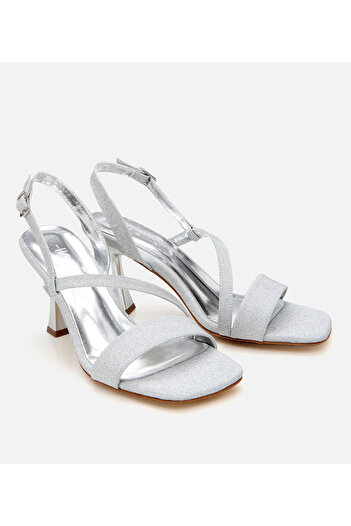 Hotiç Women's Silvery Thin Heeled Sandals