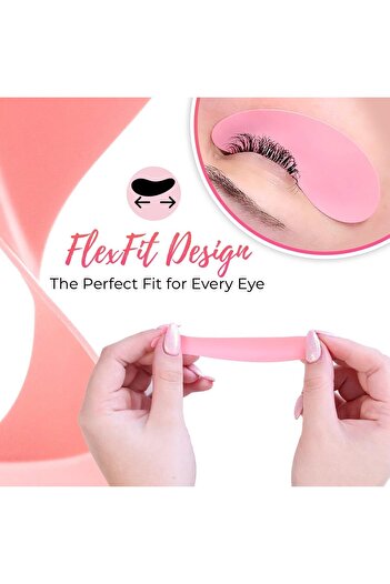 fulina 3 Pair Reusable Eye Pads, Shypoallergenic Silicone,Protect Sensitive Skin,for Lash Perm Procedures