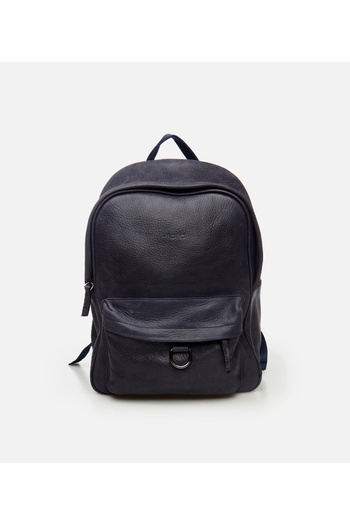Hotiç Men's Leather Navy Blue Backpack