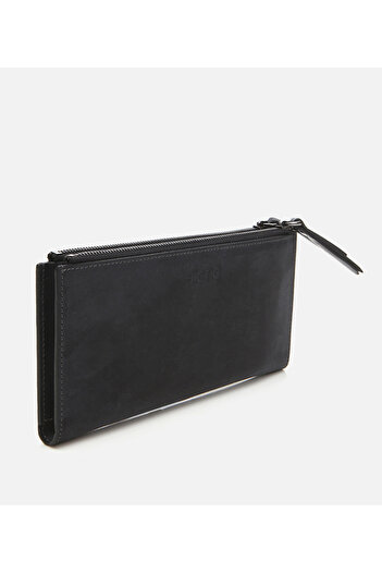 Hotiç Men's Leather Gray Wallet