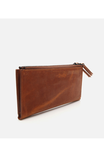 Hotiç Men's Leather Tan Wallet