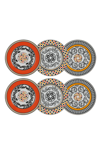 Lucky Art Margery Bone 27cm Set of 6 Serving Plates