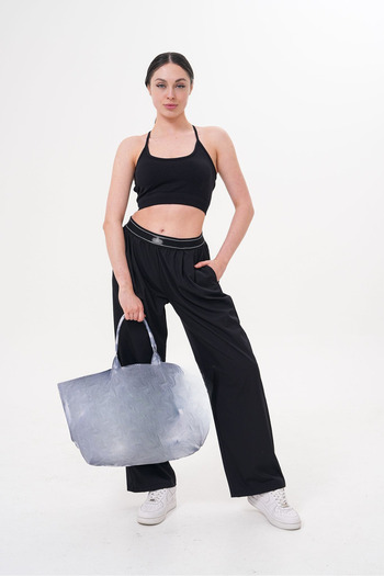 HepsitrentStore Basic Comfortable Fit Elastic Waist Daily Regular Trousers