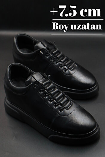 DUMMET Gizli Topuklu +7.5 cm Boy Uzatan Özel Kalıp Erkek Sneakers | Gizli Topuk Ayakkabı