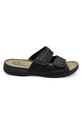 ISPARTALILAR 4412 Orthopedic Sole Men's Slippers Men's Velcro Slippers Sandals