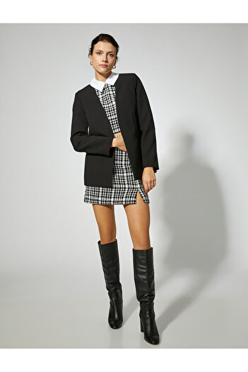 Koton V-Neck Blazer Jacket