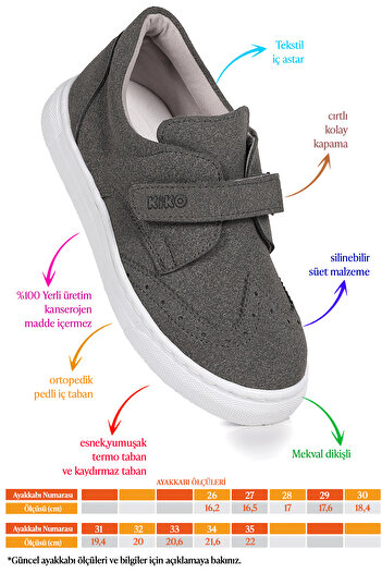 Kiko Kids Richie Velcro Daily Boys' Casual Shoes
