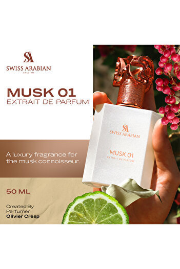 SWISS ARABIAN Musk 01 Unisex Eau De Parfum 50ml