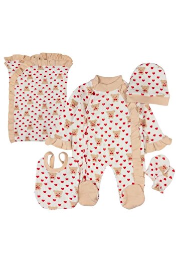 RCB Set 5 pieces for newborns, model with Bears