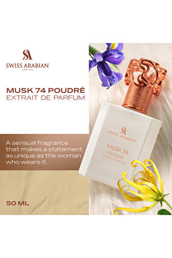 SWISS ARABIAN Musk 74 Poudré Unisex Eau De Parfum 50ml