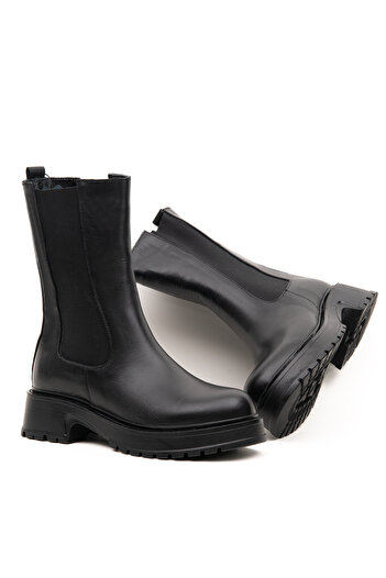 Bulls & Gulls Genuine Leather Rubber Sole Chelsea Women's Boots