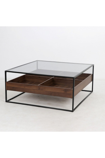 Tasamem Dafia glass top table
