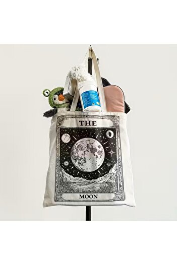 l'eivor The Moon Printed Women's Organic Cotton Hambez Bag