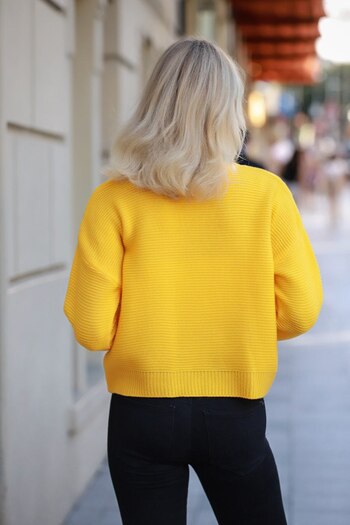 ELBA STİL Women's Crew Neck Links Knit Sweater