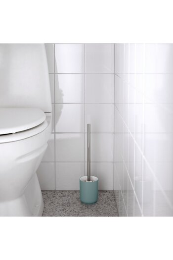 IKEA EKOLN Toilet brush, light grey-turquoise