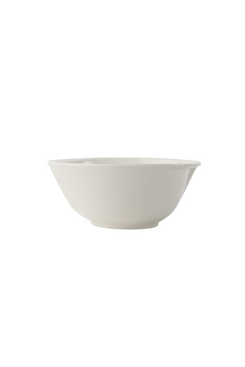SQUALO Oval Porcelain Bowl with Elegant and Modern Design - White 18x15.3x7.6 cm