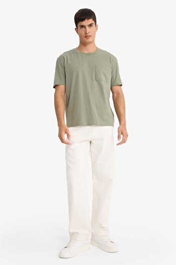 DeFacto Crew Neck Combed Cotton Short Sleeve T-Shirt F9767Ax25Sm