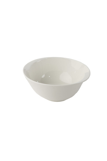SQUALO Oval Porcelain Bowl with Elegant and Modern Design - White 18x15.3x7.6 cm