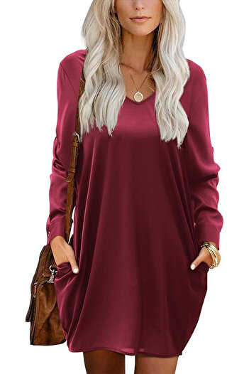 OEM Casual dress in soft, breathable and comfortable fabric, VISINIE S