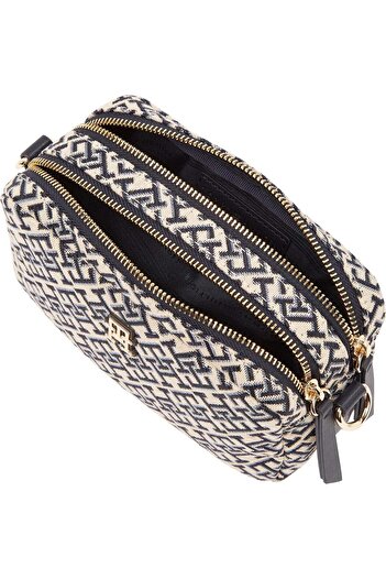 Tommy Hilfiger TH JACQUARD CAMERA BAG Kadın Mavi Çanta AW0AW17443DW6