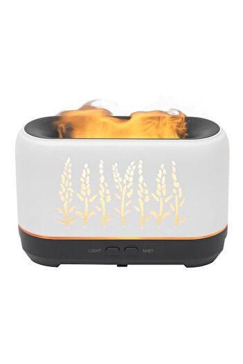 Home Essential Oil Diffuser AD 200F with Flame Effect, 200ml, Ultrasonic Cool Humidifier, Aroma Diffuser