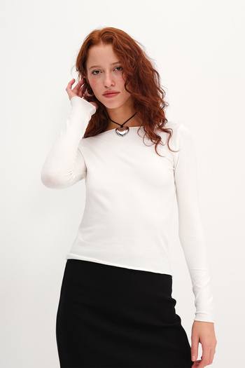 Addax Long Sleeve Basic T-Shirt B1846