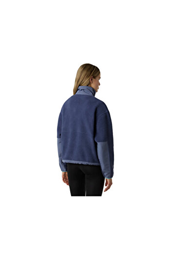 THE NORTH FACE W Yumiori Off Peak Full Zip Jacket Erkek Outdoor Polar Ceket NF0A8EUZE1I1 Mavi