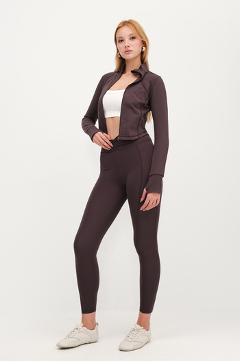 Addax Front Gathered Leggings Tyt0094-S11
