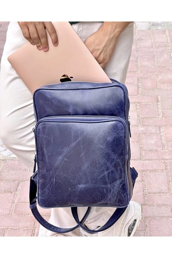 Fil Deri Genuine Leather Premium Backpack with Laptop Compartment 2119