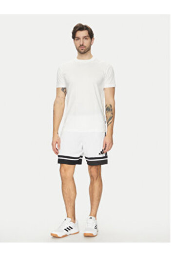 adidas Men's Sports Shorts White ADIDAS-JH3412 001A WHITE/BLACK