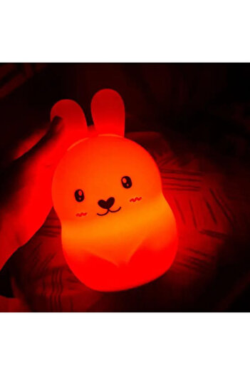 Other Silicone Rabbit Touch Night Light, Colorful Remote Control, Wireless Lamp