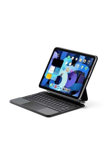 Iwin I win Wireless Magic Keyboard for iPad Arabic + English-Black-iPad Pro 12.9 inch