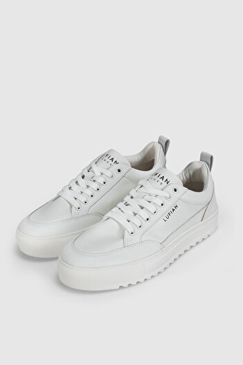 Lufian Phılıp Erkek Deri Sneaker Ayakkabı Beyaz