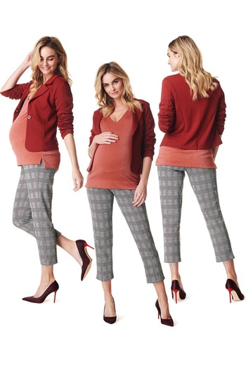 NOPPIES Casual blouse with 3/4 sleeves for pregnant women