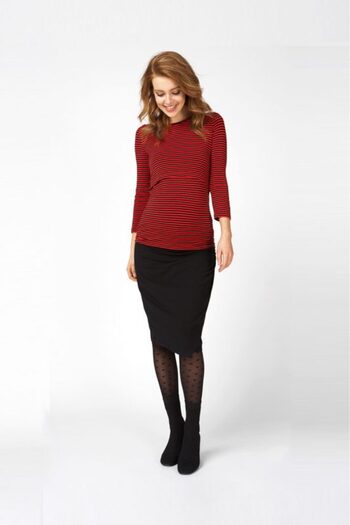 Queen Mum Bluza sarcina si alaptare cu dungi Queen Mum, L