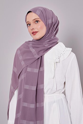 Levidor Purple Self-Striped Dream Shawl
