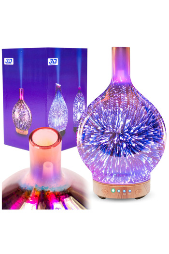 Other Air humidifier with RGB light and essential oil diffuser for aromatherapy.