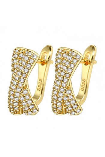 OEM Earrings Gold Plated 14K with Crystals Serenity X Love