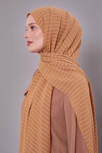 Levidor Gold Striped Cazz Shawl