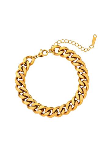Inovius - Women's Bracelet, Infinity Links, 18K Gold Plated Steel - 87354-0
