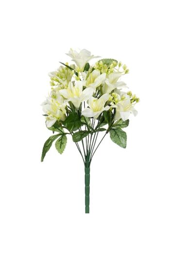 SHOPIENS Buchet de flori albe artificiale decorative Shopiens®, 40 cm