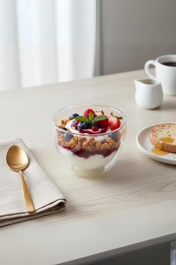 EWs Double Wall Glass Bowl 250 ml 10 cm