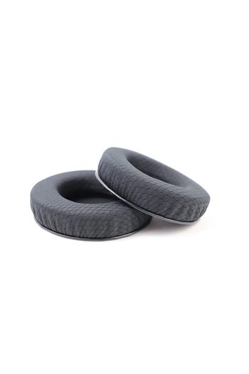 PadForce Set of 2 universal round round sponges for headphones, Mesh - 60 mm, Black