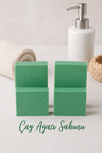 Newleaf 4 Pieces of Tea Tree Soap – Acne-Fighting & Antiseptic Facial Cleansing Soap 110g